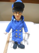 Vtg The Three Stooges Offically Licensed product Doll Moe in Long military coat - £29.73 GBP