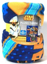 Jay Franco &amp; Sons Star Wars Rebels 46 In X 60 In Polyester Soft Warm Plush Throw - £18.87 GBP