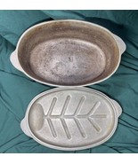 Vintage H.A.B Co Piqua Oh Ohio Homeware Cast Aluminum Roaster ~14 ½&quot; X  ... - £22.54 GBP