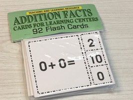 92 - Addition Facts- Cards for Learning Center 92 Clothes Pin Cards Teaching - £9.28 GBP