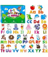 78 Magnetic Alphabet, 26 Uppercase, 26 Lowercase Letters &amp; 26 Object Pat... - £25.06 GBP