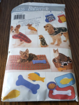 4226 Butterick Dog Pet Coat / Jacket Beds Toys Sizes XSmall Small Medium Large - £5.52 GBP