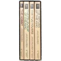 The Hobbit &amp; The Lord Of The Rings 4 volume Box Set paperbacks J. R. R. Tolkien - £23.96 GBP
