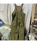 Vintage STEARNS Bib Overalls Drywear Mens Hunting Camo Rain - XLarge - $59.39