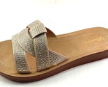 Meraki by Makers Cindy-1 Flat Slip On Embellished Sandal Choose Sz/Color - $44.99