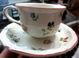 2 Villeroy and Boch Petite Fleur Porcelain Tea Coffee Cup and Saucer Set... - £20.91 GBP