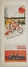 1967 Print Ad Harley-Davidson Lightweight M-65 Motorcycles Happy Couple - £13.22 GBP