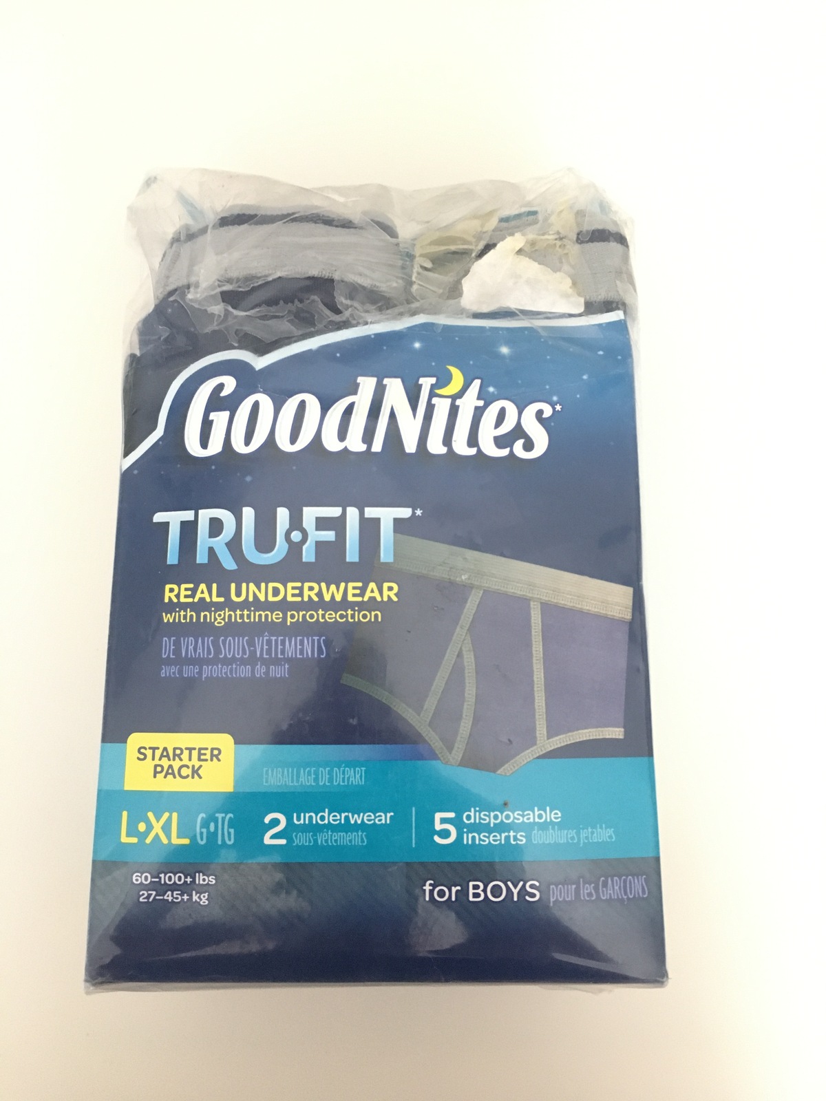 Goodnites trufit real underwear starter pack l/xl - £23.58 GBP