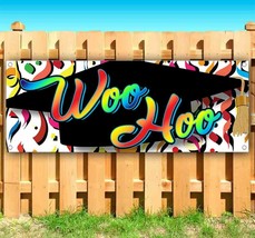 WOO HOO Advertising Vinyl Banner Flag Sign Many Sizes CONGRATS GRADUATION - £17.32 GBP+