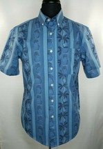 David Taylor Short Sleeve Shirt Men Medium Casual Vacation Hawaiian Pineapple - £14.13 GBP