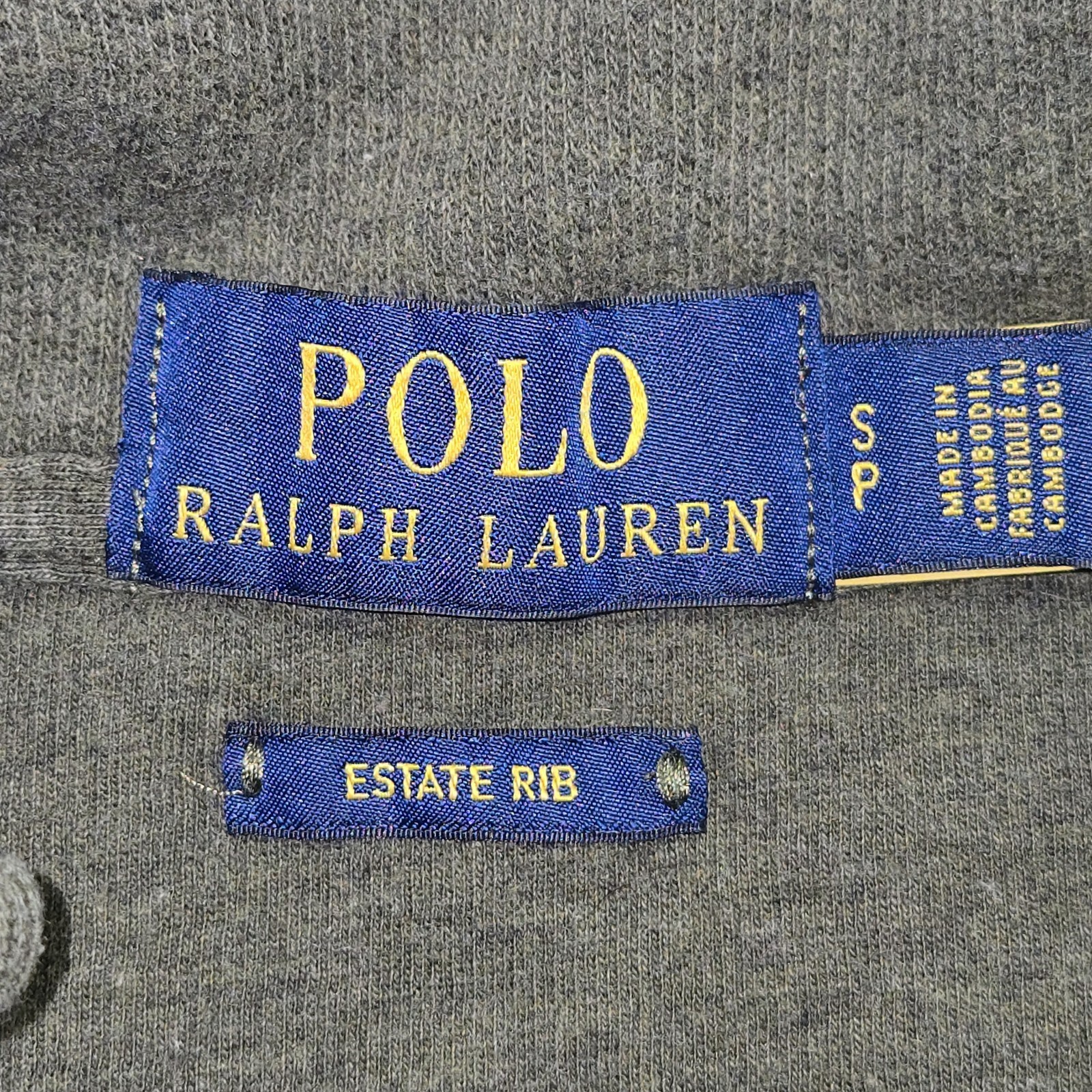 Polo Ralph Lauren Estate Rib Sweater! Olive Green  1/4 Zip Pullover Size S Item image 8