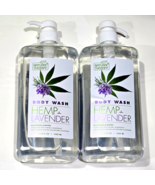 2 Pack Natural Therapy Body Wash Hemp Lavender Rejuvenates Revives 33.8oz - $34.99