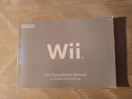 Nintendo Wii Operations Manual Channels &amp; Settings 2009 Paperback Gray... - £5.45 GBP