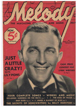 Melody Magazine July 1935 Vol 1 No 5 Bing Crosby Cover Photo - £4.07 GBP