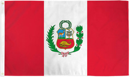 Peru 3x5ft Flag of Peru Peruvians Flag 3x5 House Flag 100D - £10.95 GBP