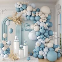 Dusty Blue Balloon Garland Kit 141PCS Gender Reveal Decor - $29.99