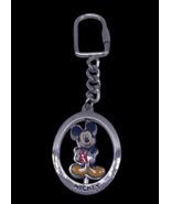 Mickey Mouse Keychain Ring Fob Key Chain Disney Silver Metal Quality Wei... - $18.42 CAD