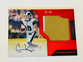 Cooper Kupp Rookie RC Auto Jersey Patch /99 Rams 2017 Certified Red RPA jumbo sp - £734.58 GBP