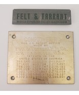 Felt &amp; Tarrant Comptometer Adding Machine Antique Calculator Metal Logo ... - €25,61 EUR