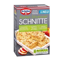 Dr. Oetker - Apfel Streusel Schnitte Backmischung (apple crumble slices) - £9.04 GBP