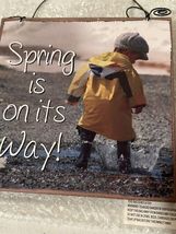 Spring is on its way Sign wall hanger sign image 4