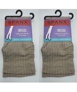 SPANX by Sara Blakely Topless Trouser Socks Knee High 010R Chino Rib 2-P... - $14.95