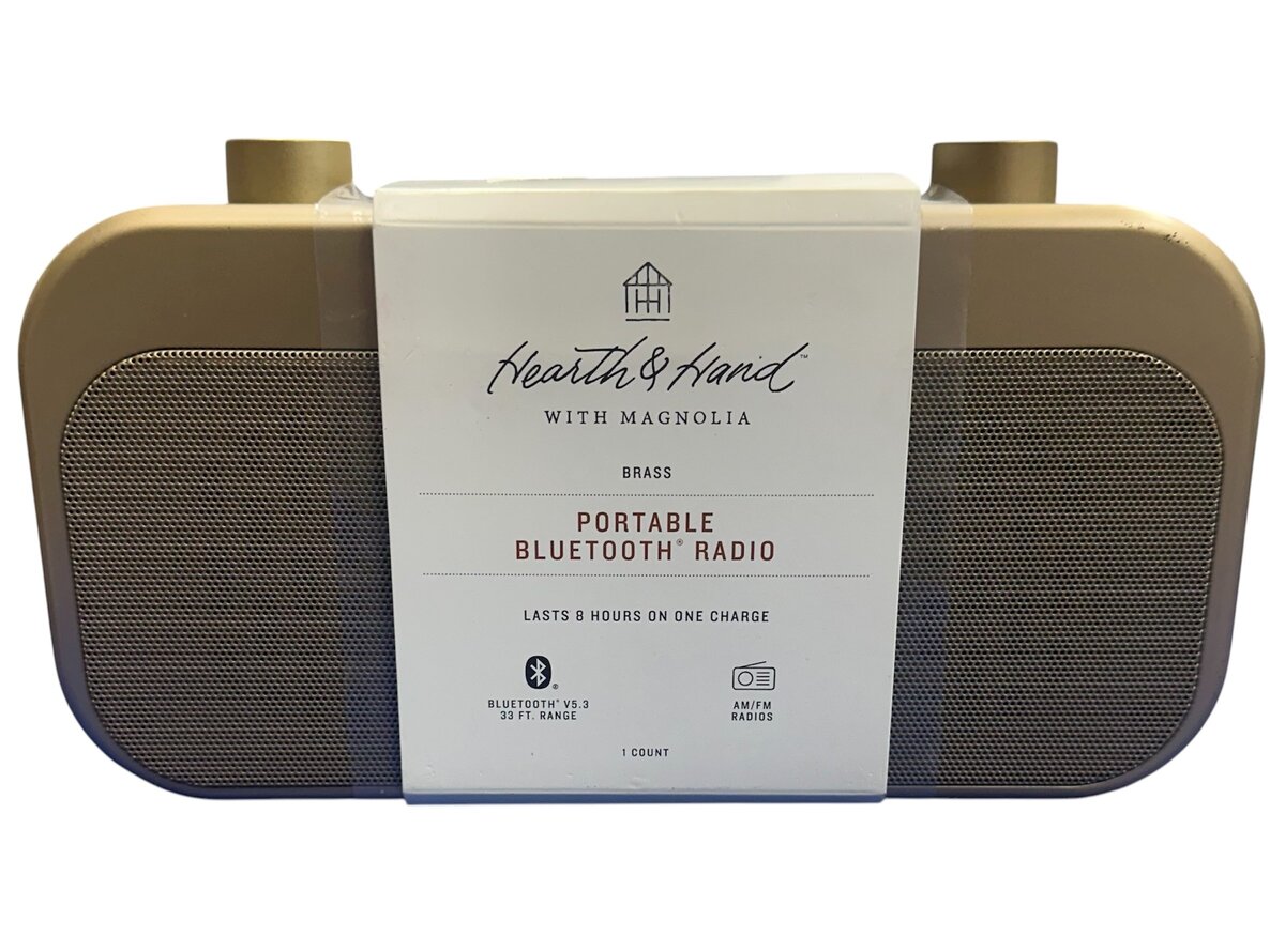 Hearth &amp; hand Bluetooth speaker New world  3.7v 480879 - $39.00
