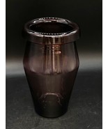 Scandinavian Art Glass Rolled Lip Edge Vase Amethyst Color 7 3/4” - $44.54