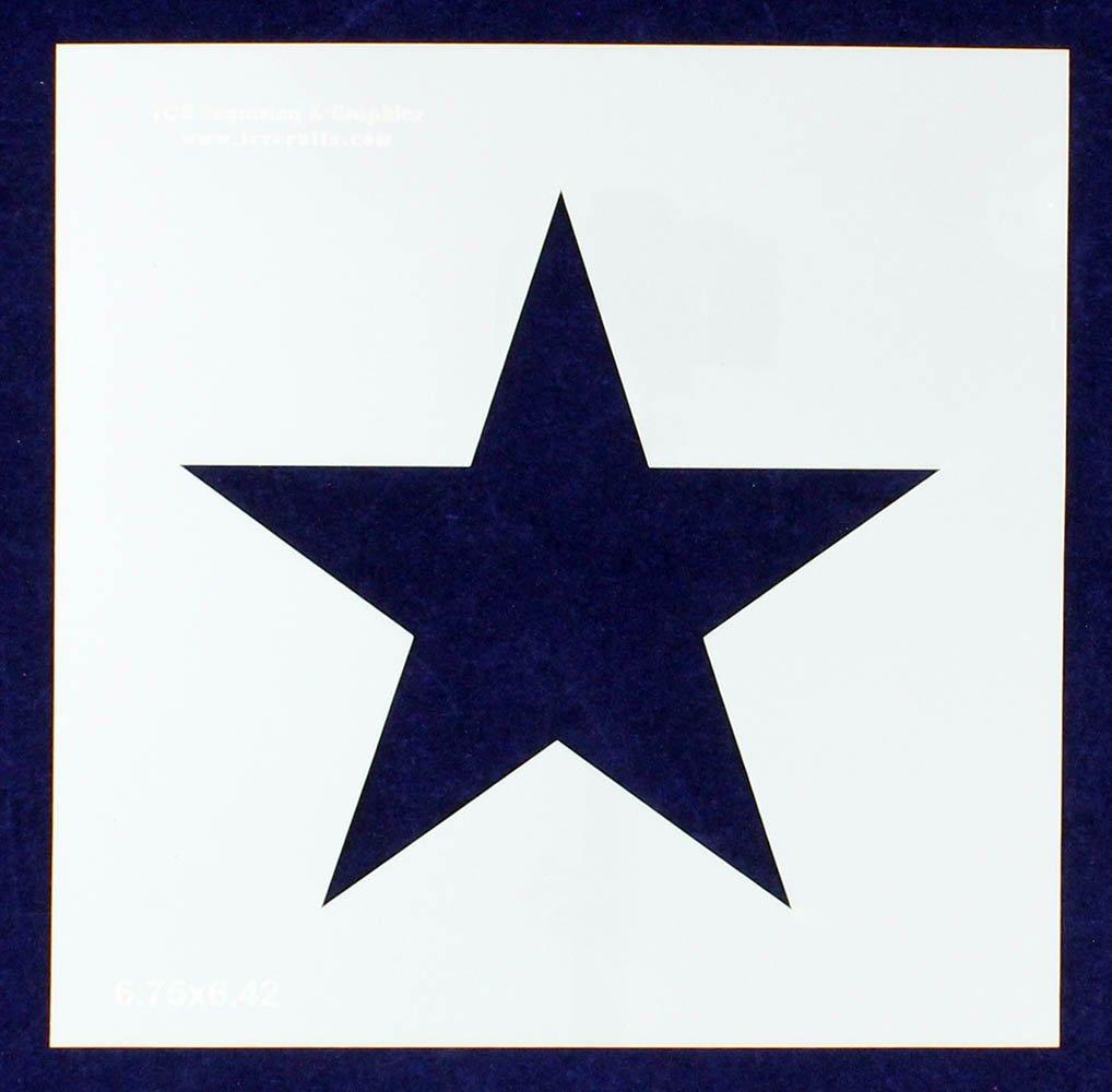 Single Star Stencil 14 Mil -6.5&quot; X 6.5&quot; Overall - Painting/Crafts/Templates - $5.99