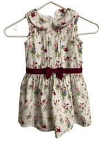 Hope &amp; Henry Girls Size 4 Dress Organic Cotton Sleeveless Peter Pan Collar - £12.25 GBP