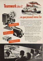 1949 Print Ad Cine-Kodak Movie Camera &amp; Projector Fishing Eastman Roches... - $17.17