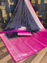 SAREE  unique and trendy with our Premium Dola Silk with mina Work, || Rich Pall - £59.31 GBP
