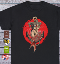 Vintage Old School Mermaid T Shirt Marine Beach Tattoo Fan Clothing - $17.99+