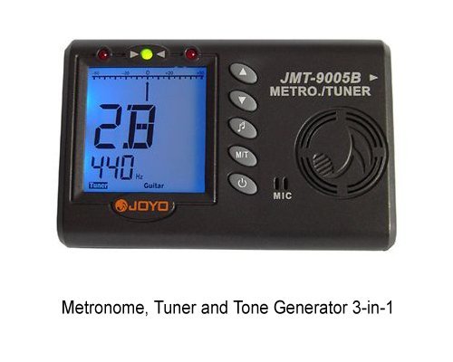 JOYO JMT 9005B Metronome, Tuner, Tone Generator 3-in-1, Chromatic, Guitar, Bass, - $11.99
