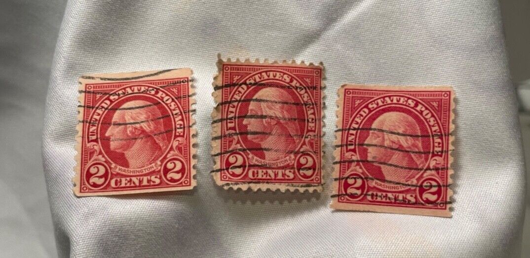 George Washington Two Cent USPS Stamp  Red Rare!!!! 1900s - $60.62