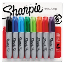 Sharpie 38250Pp Permanent Marker 5.3Mm Chisel Tip Assorted 8/Set (San382... - $23.99