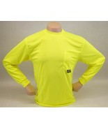 NEW Radians Radwear Non-Rated ST21 Long Sleeve Mesh T-Shirt Yellow Safet... - $14.84