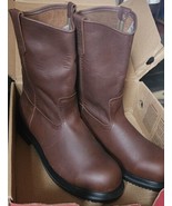New Red Wing Pecos 2231 16 E3 Steel Toe Brown Work Boots Made In USA  - £140.12 GBP