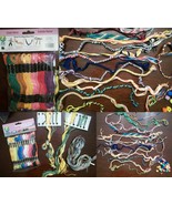 Large Lot Friendship Bracelets 36 Iris Packaged +  Loose Floss Pony Beads - $19.79