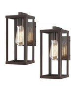 Outdoor Wall Lantern 2 Pack Oil Rubbed Bronze Exterior Wall Sconce - $29.69