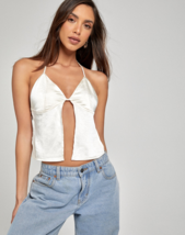 MOTEL ROCKS Arun Top in Satin Ivory  (MR17) - £13.90 GBP