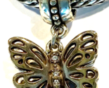 Brighton Secret Garden Butterfly Charm, Silver Finish, JC3001 New - $22.80