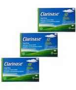 3 PACK Clarinase allergic symptoms of stuffy nose, itchy eyes, fever 10 ... - £33.66 GBP