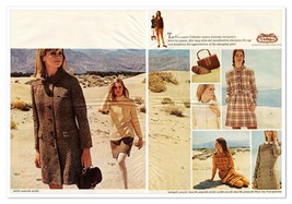 The Villager Women&#39;s Clothing Autumn Collection Vintage 1968 2-Page Maga... - £9.66 GBP