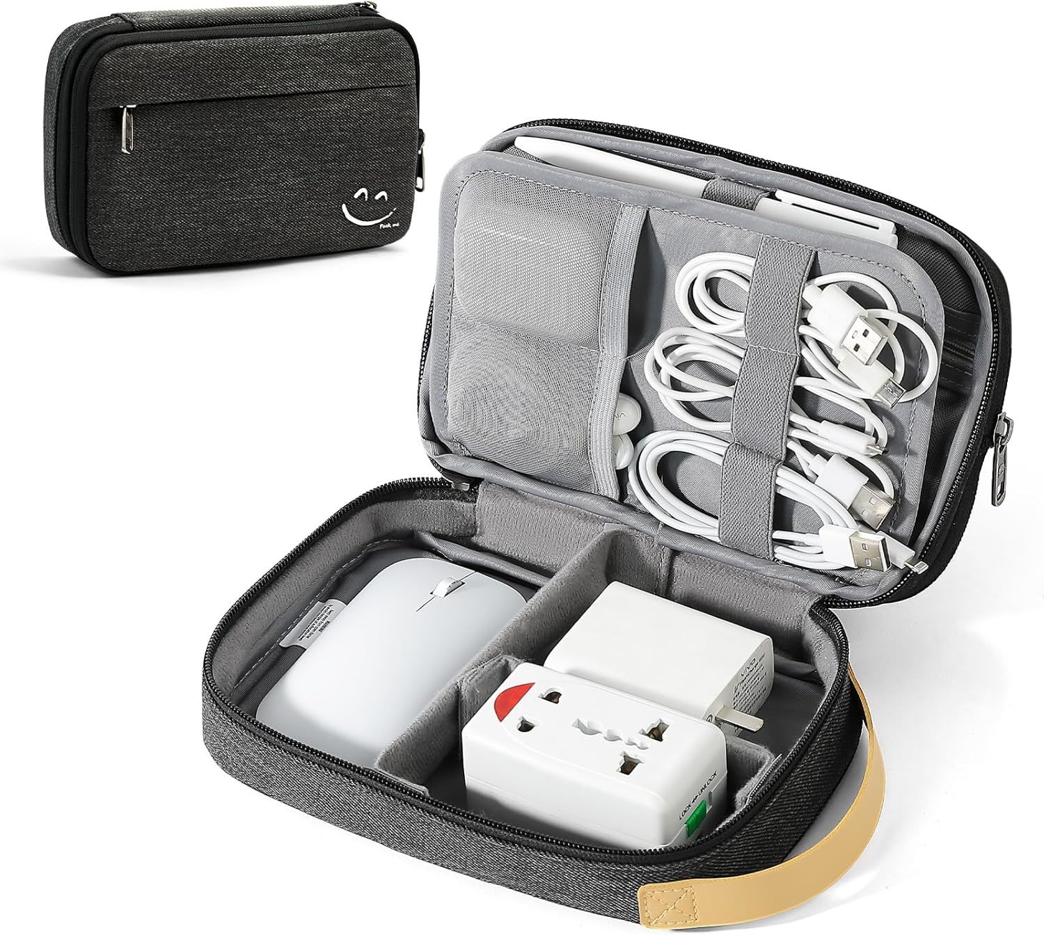Travelkin Cord Organizer Trousseau, Electronic Organizer, And Usbs (Black). - $21.69