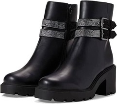 Steve Madden Womens North Boots Zip Side Combat Boots, Size 11 Black - £47.91 GBP