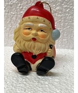 1960’s Santa Rubber Seared W/ Lantern Ornament Blow Mold - $646.78 MXN