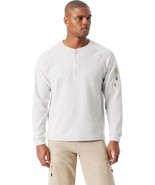 Bass Outdoor Henley T-Shirt Men&#39;s Medium White Relaxed Fit Performance T... - $453.31 MXN