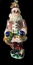 Christopher Radko 6.75" Ring in the Holidays Santa Christmas Ornament Tag Box - $98.88