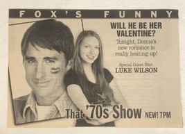 That 70’s Show TV guide Vintage Print Ad Luke Wilson Laura Prepon Tpa5 - $5.93